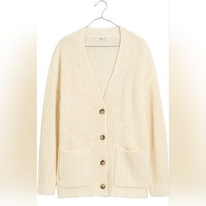 Madewell Cream Cardigan Sweater